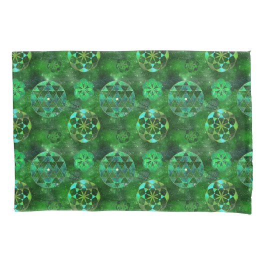 Celtic Galaxy Mandalas Boho Chic Sacred Geometry Kussensloop (Voorkant)