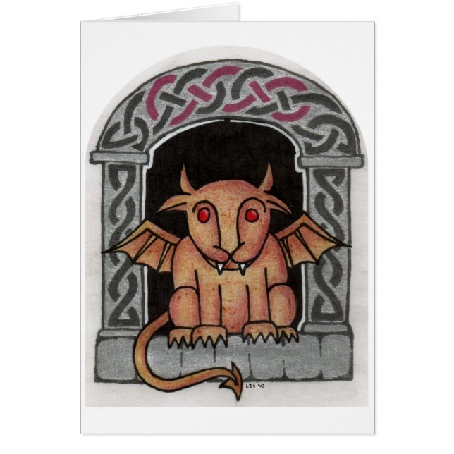 Celtic Gargoyle-kaart (Voorkant)
