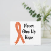 Celtic geeft Hope Endometrial Cancer nooit op Briefkaart (Staand voorkant)