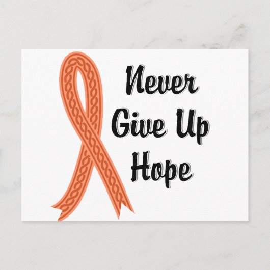 Celtic geeft Hope Endometrial Cancer nooit op Briefkaart (Voorkant)