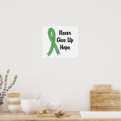 Celtic geeft Hope Mental Health nooit op Poster (Keuken)