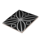 Celtic geïnspireerd tegel # 4 grijs Roestvrij staa Tegeltje (Zijkant)