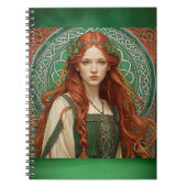 Celtic Girl Spiral Notitieboek (Voorkant)