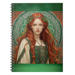 Celtic Girl Spiral Notitieboek