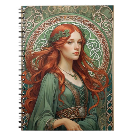 Celtic Girl Spiral Notitieboek 7 (Voorkant)