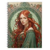 Celtic Girl Spiral Notitieboek 8 (Voorkant)