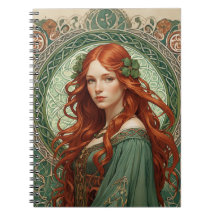 Celtic Girl Spiral Notitieboek 8