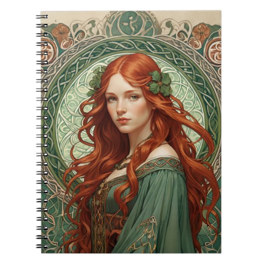 Celtic Girl Spiral Notitieboek 8 (Voorkant)