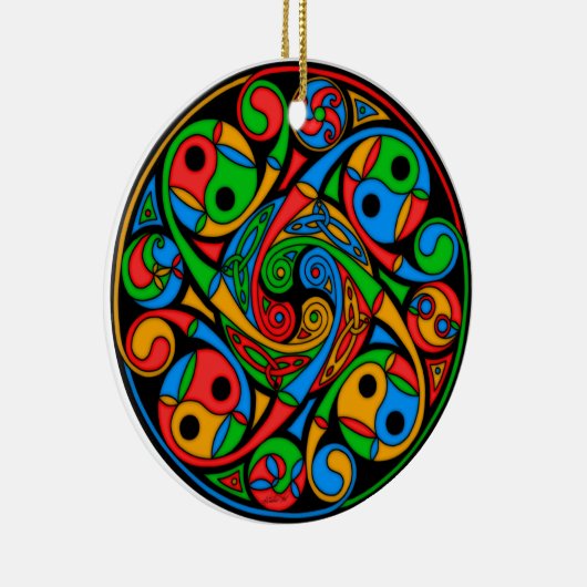 Celtic Glas in lood Spiral Ornament (Rechts)