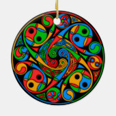 Celtic Glas in lood Spiral Ornament (Achterkant)