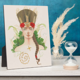 Celtic Goddess Aine voor Lughnasadh Fotoplaat