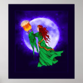 Celtic Goddess Cerridwen Poster (Voorkant)