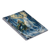 Celtic Goddess & Glowing White Stag Notitieboek (Rechterzijde)