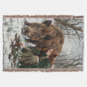 Celtic Goddess & Wild Boar Deken (Voorkant)