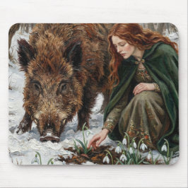 Celtic Goddess & Wild Boar Muismat