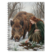 Celtic Goddess & Wild Boar Notitieboek (Voorkant)