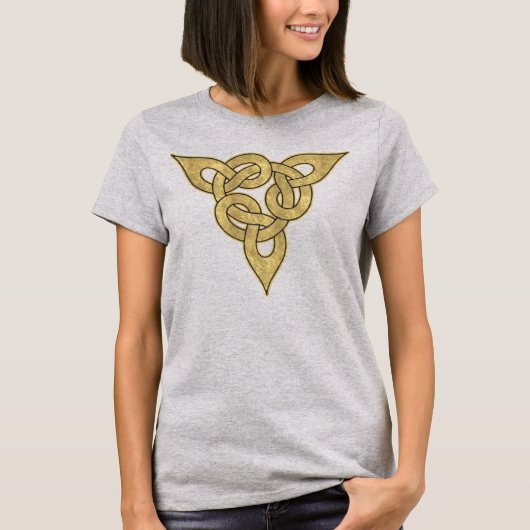Celtic Gold Knotwork T-shirt (Voorkant)