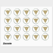 Celtic Gold Ronde Sticker (Vel)