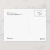 Celtic Gold Trinity Knot Briefkaart (Achterkant)