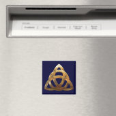 Celtic Gold Trinity Knot Magneet (Insitu (Vaatwasser))