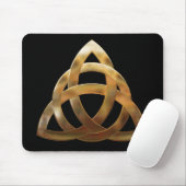 Celtic Gold Trinity Knot Muismat (Met muis)