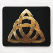 Celtic Gold Trinity Knot Muismat (Voorkant)