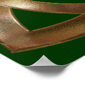 Celtic Gold Trinity Knot Poster (Hoek)
