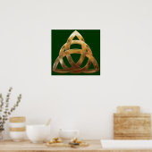 Celtic Gold Trinity Knot Poster (Keuken)