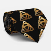 Celtic Gold Trinity Knot Stropdas (Opgerold)