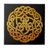 Celtic Golden D1 Irish Celtic Design Tegeltje (Voorkant)
