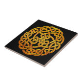 Celtic Golden D1 Irish Celtic Design Tegeltje (Zijkant)