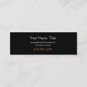 Celtic Golden D1b Irish Celtic Profile Card Mini Visitekaartje (Achterkant)