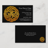 Celtic Golden D1b Irish Celtic Visitekaartje (Voorkant / Achterkant)