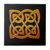 Celtic Golden D2 Irish Celtic Design Tegeltje (Voorkant)