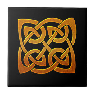 Celtic Golden D2 Irish Celtic Design Tegeltje