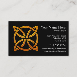 Celtic Golden D4 Irish Celtic Visitekaartje