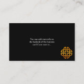 Celtic Golden D5 Irish Celtic Visitekaartje (Achterkant)