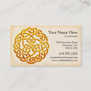 Celtic Golden Design 1 Irish Visitekaartje