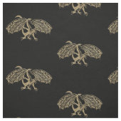 Celtic Golden Dragon Gothic Stof (Swatch)
