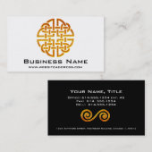 Celtic Golden Symbol 7 Elegant Visitekaartjes (Voorkant / Achterkant)