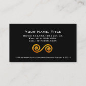 Celtic Golden Symbol 7 Elegant Visitekaartjes (Achterkant)