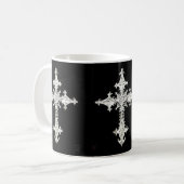 Celtic Gothic Cross 3x Coffee Mok (Voorkant links)