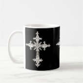 Celtic Gothic Cross 3x Coffee Mok (Links)