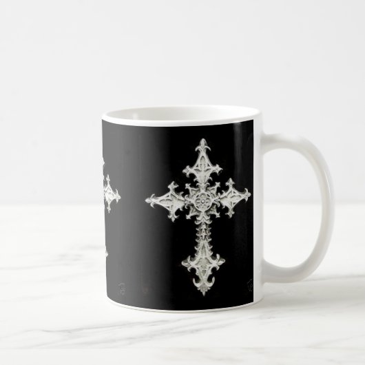 Celtic Gothic Cross 3x Coffee Mok (Rechts)