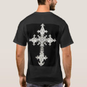 Celtic Gothic Cross T-shirt - Gepersonaliseerd (Achterkant)