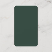 Celtic Grayish Green Minimalist Elegant Simple Visitekaartje (Achterkant)