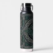 Celtic Green en Zilver Zwaard Waterfles (Voorkant)