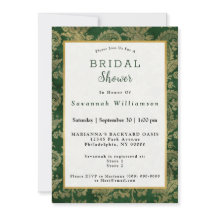 Celtic Green Gold Paisley Floral Vrijgezellenfeest