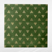 Celtic Green Gold Triple Spiral Tegeltje