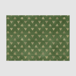 Celtic Green Gold Triple Spiral Tissuepapier